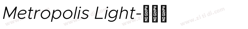 Metropolis Light字体转换